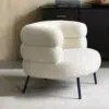 Nordic Boucle Armchair 1 Seater Sofa