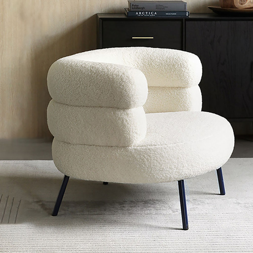 Nordic Boucle Armchair 1 Seater Sofa