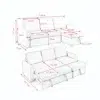Hunter 3-Seater Corner Sofa Bed