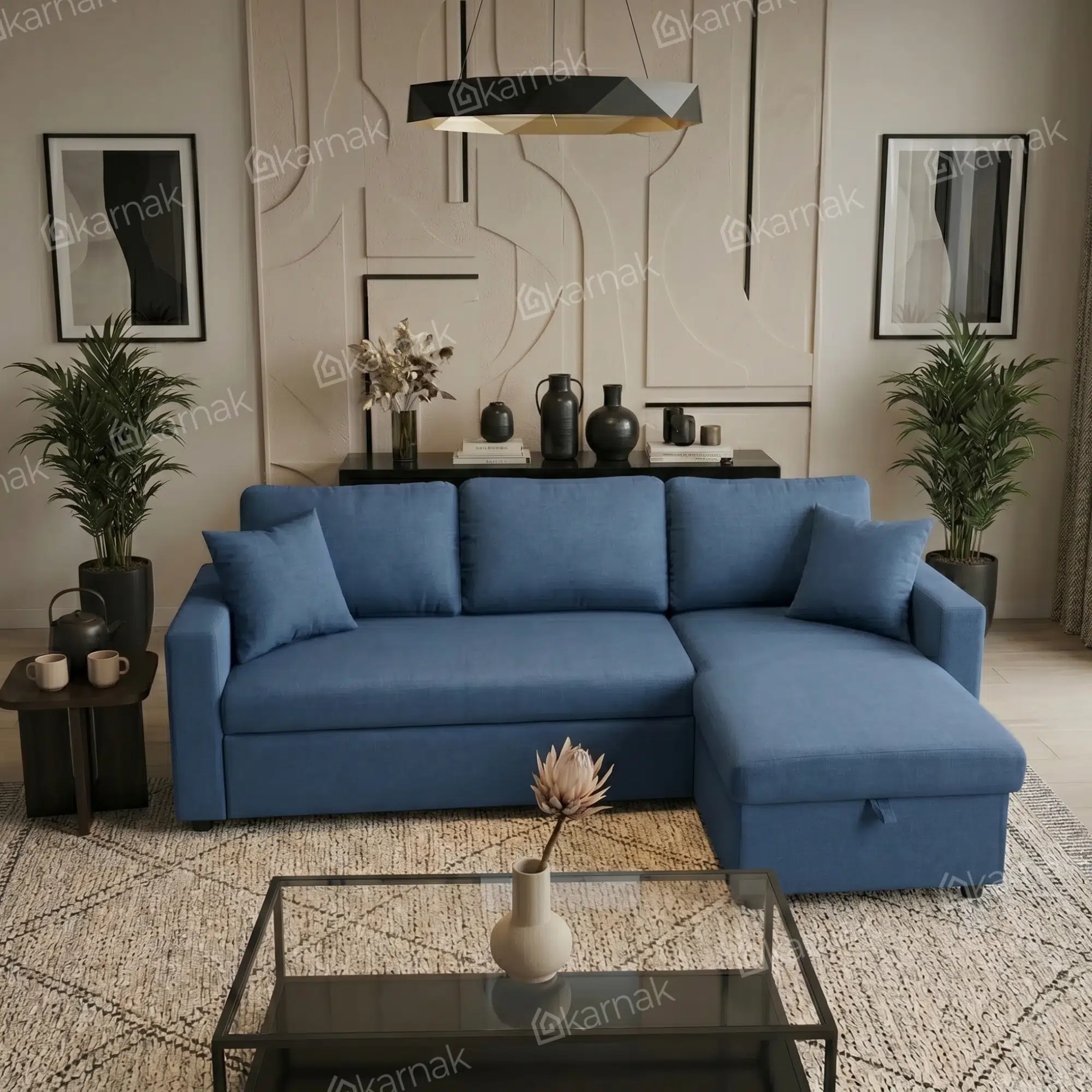 Hunter 3-Seater Corner Sofa Bed