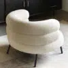 Nordic Boucle Armchair 1 Seater Sofa
