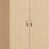 Trafford 2 Doors Wooden Wardrobe Color (Beteak)