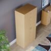 Trafford 2 Doors Wooden Wardrobe Color (Beteak)