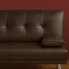Strandom 2-Seater Leather Futon Sofa Bed
