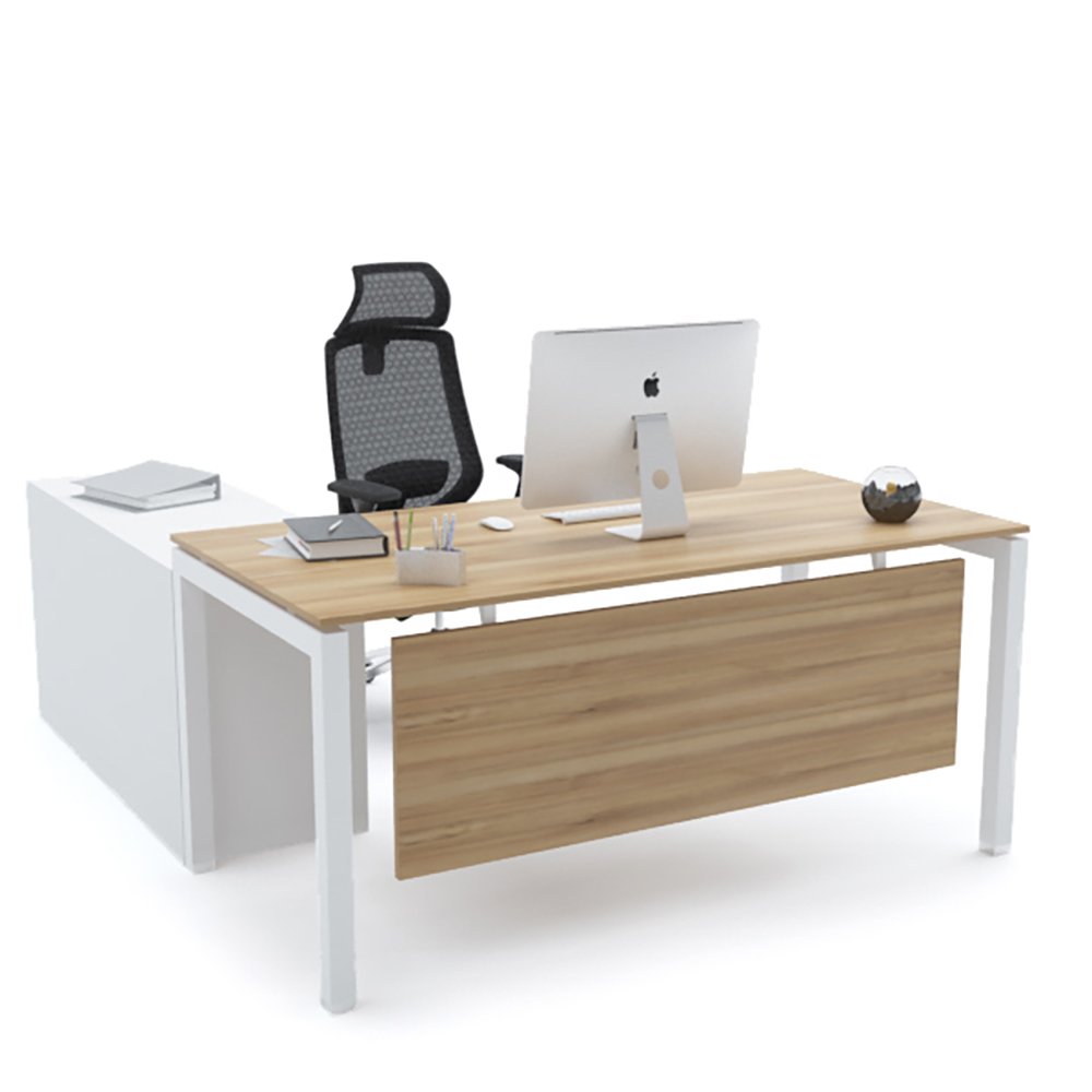 Laviz Office Desk with Side Cabinet