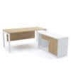 Laviz Office Desk with Side Cabinet