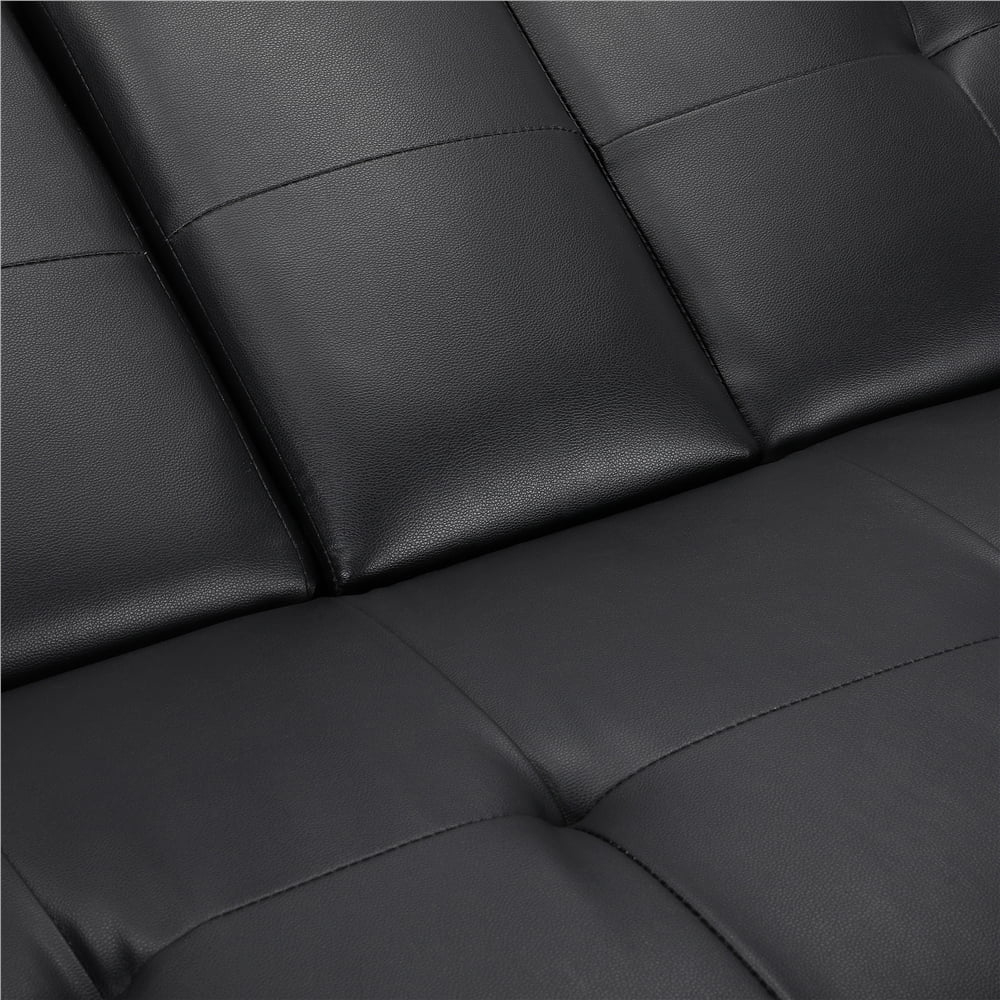 Strandom 2-Seater Leather Futon Sofa Bed