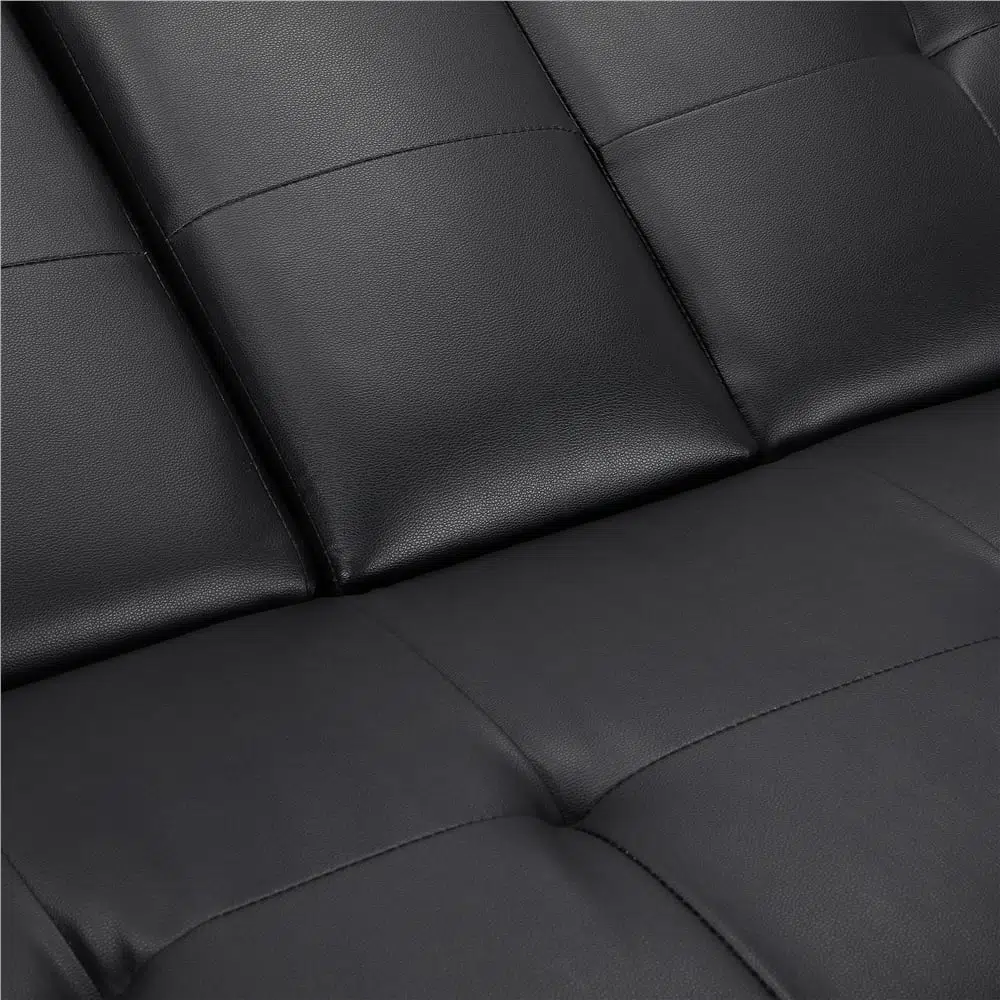 Strandom 2-Seater Leather Futon Sofa Bed