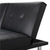 Strandom 2-Seater Leather Futon Sofa Bed