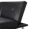 Strandom 2-Seater Leather Futon Sofa Bed