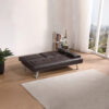 Strandom 2-Seater Leather Futon Sofa Bed