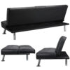 Strandom 2-Seater Leather Futon Sofa Bed