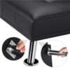 Strandom 2-Seater Leather Futon Sofa Bed