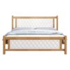 Askvoll Wooden Queen Bed Color (Light Brown)