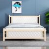 Askvoll Wooden Queen Bed Color (White)