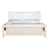 Askvoll Wooden Queen Bed Color (White)