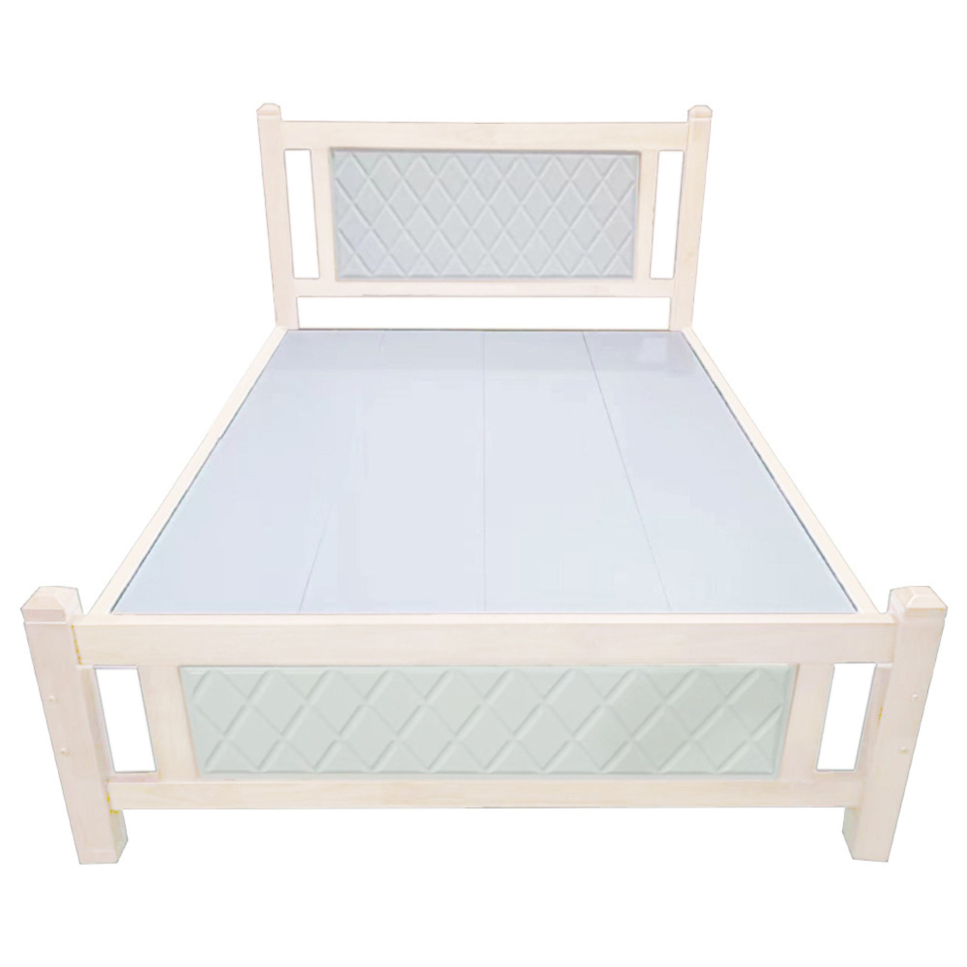 Askvoll Wooden Queen Bed Color (White)