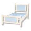 Askvoll Wooden Twin Bed Color (White)