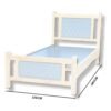 Askvoll Wooden Twin Bed Color (White)