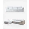 Cloud 3 Seater L Shape Sofa (White)