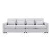 Sealand 4 Seater Polyester Sofa – Light Grey