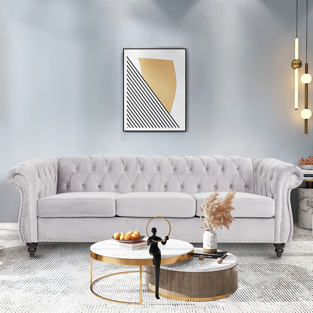Aria 3-Seater Velvet Sofa