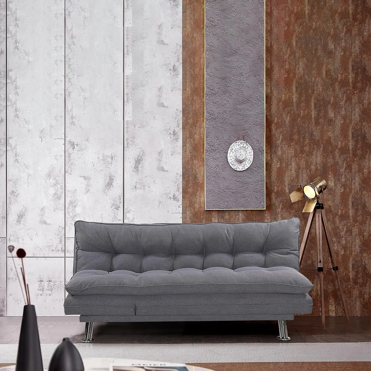 Amos Sofa Cum Velvet Bed