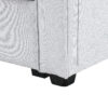 Sealand 4 Seater Polyester Sofa – Light Grey
