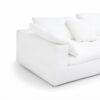 American 3-Seater Polyester Fabric L-Shape Sofa – White