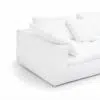 American 3-Seater Polyester Fabric L-Shape Sofa – White
