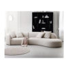 European Berber Fleece 4 Seater Brushed wool Sofa – White