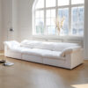 Cloud 3 Seater L Shape Sofa (White)