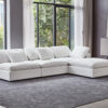 Danietta Luxury 6 Seater Sofa U-Shape Couch Sofa – White