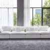 Danietta Luxury 6 Seater Sofa U-Shape Couch Sofa – White