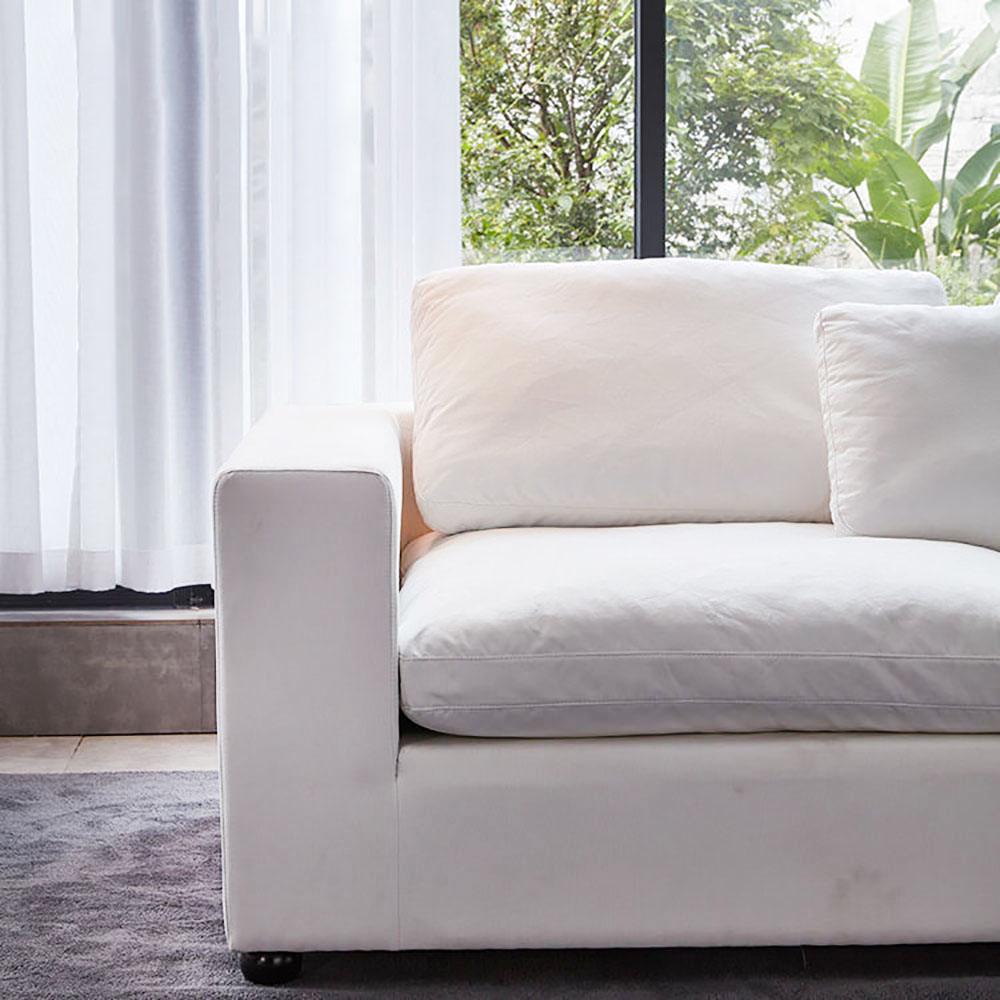 Danietta Luxury 6 Seater Sofa U-Shape Couch Sofa – White