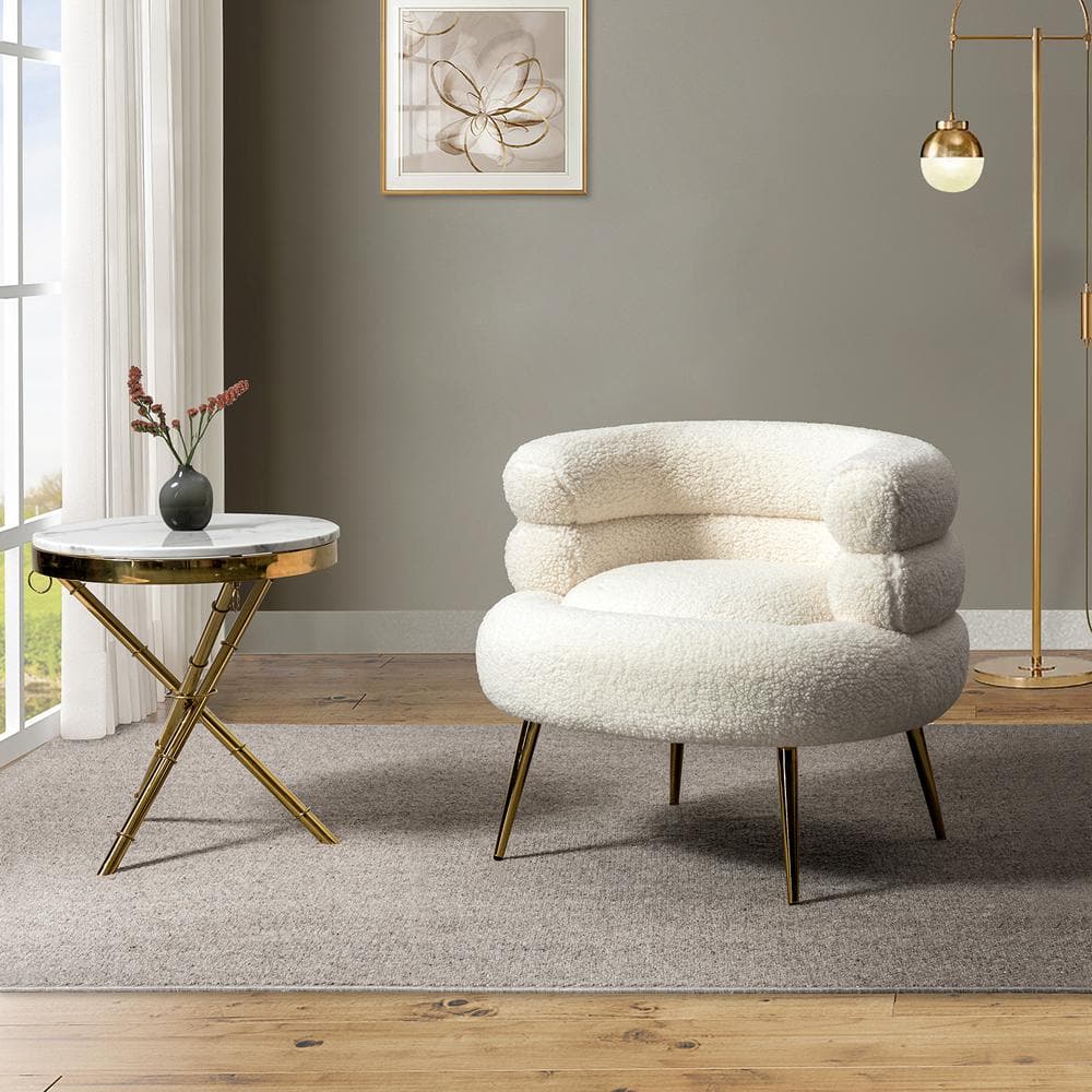 Virbius Boucle Armchair 1 Seater Sofa