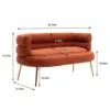 Flared 2 Seater Armchair