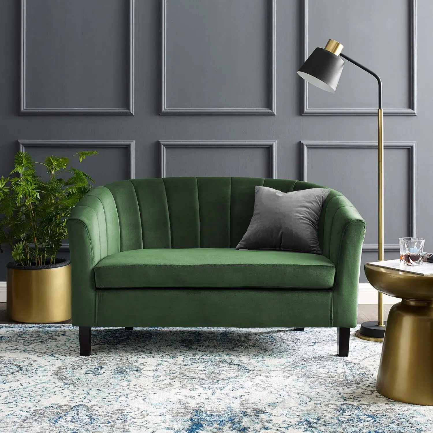 Nelson 2 Seater Velvet Sofa