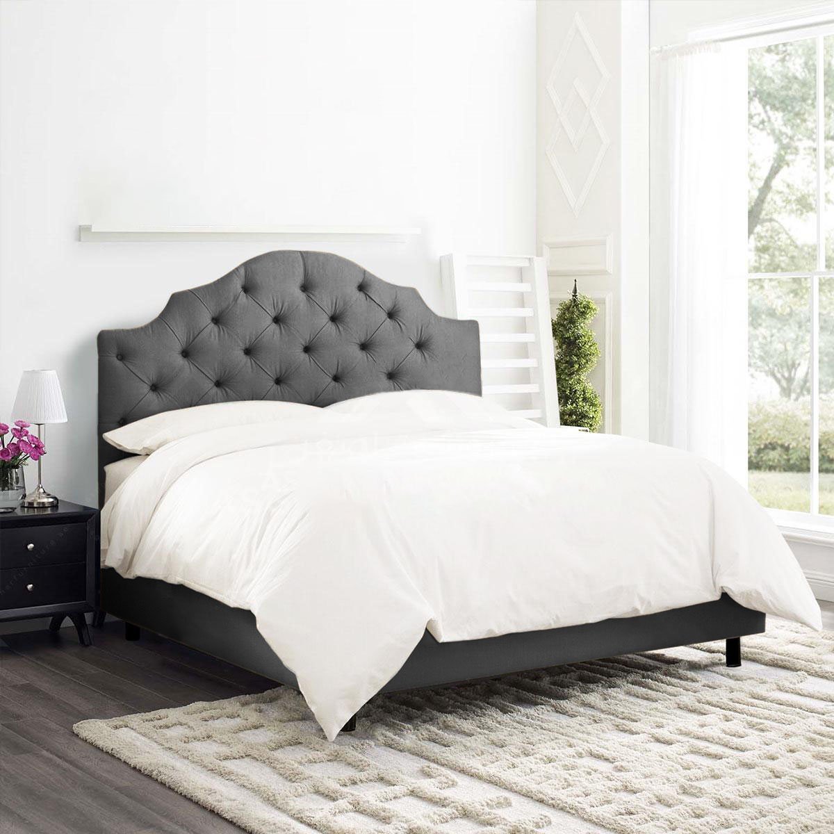 Almira Tufted Velvet Bed