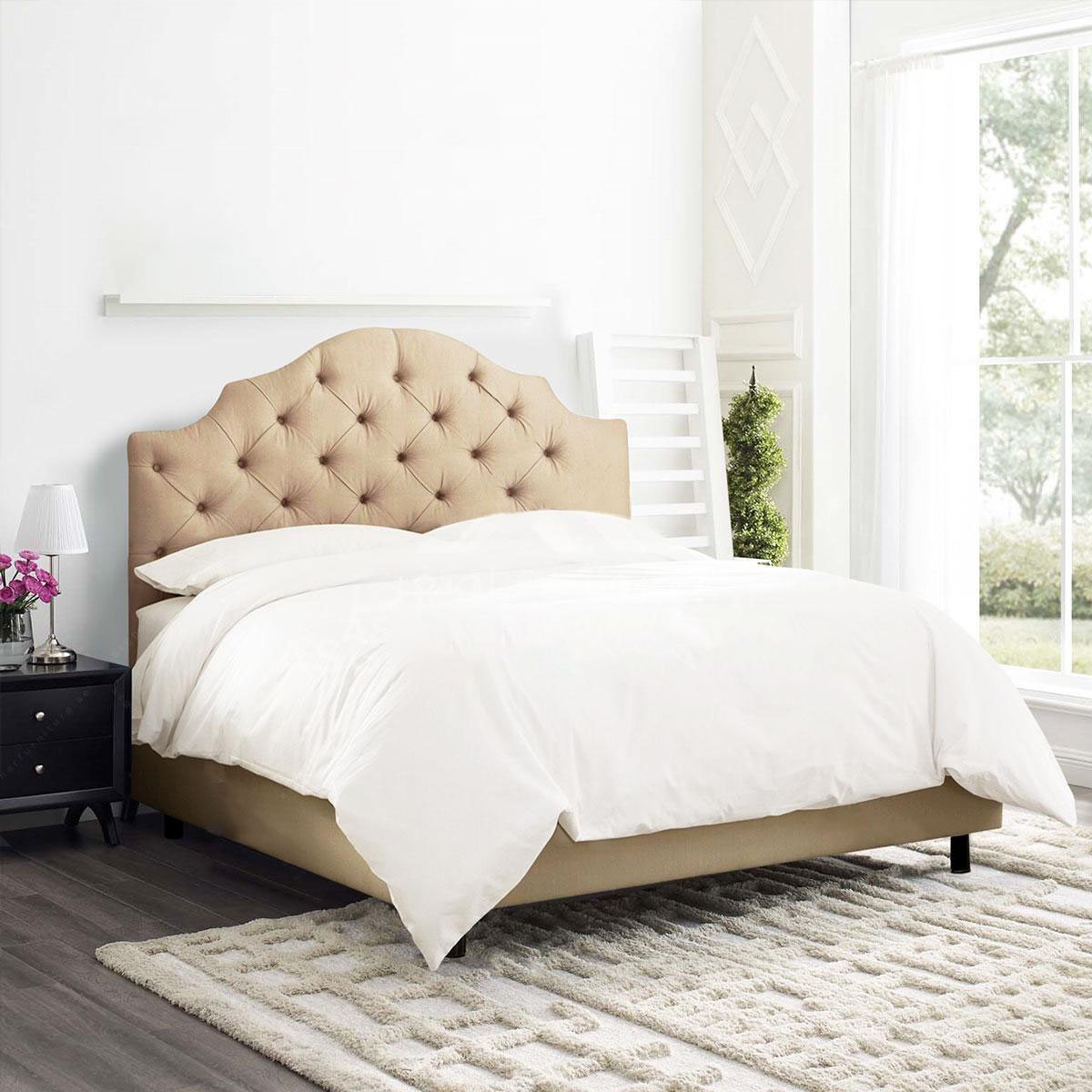 Almira Tufted Velvet Bed