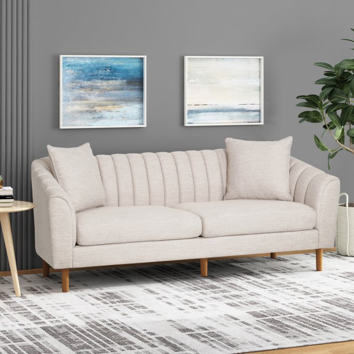 Royal 2 Seater Poly Cotton Linen Sofa