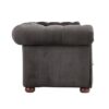 Deluxe 2 Seater Velvet Sofa – Dark Grey