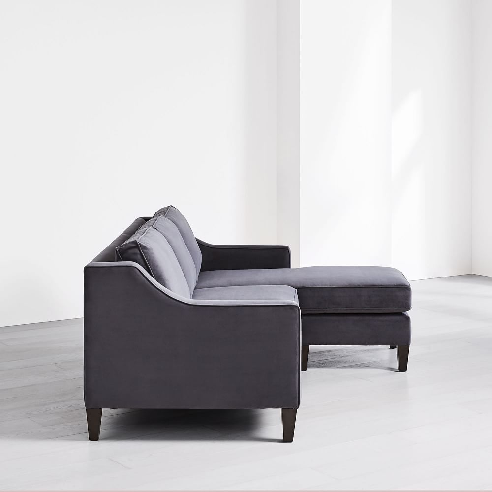 Elisa 3 Seater L-Shape Velvet Sofa