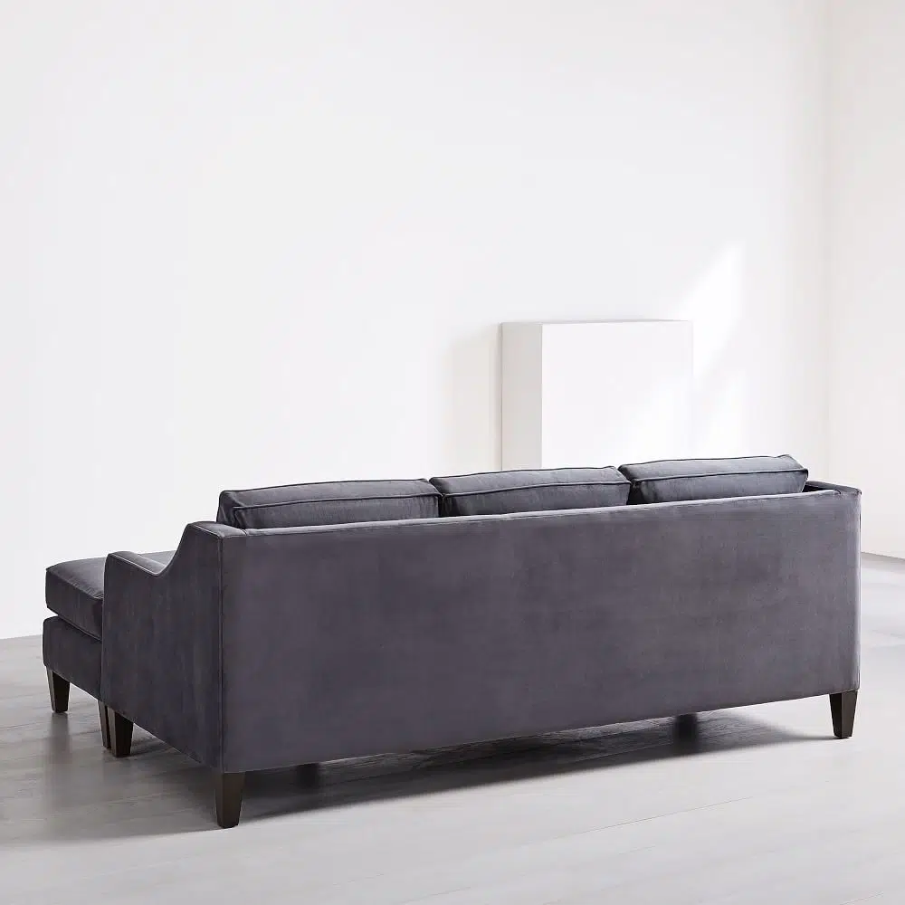 Elisa 3 Seater L-Shape Velvet Sofa