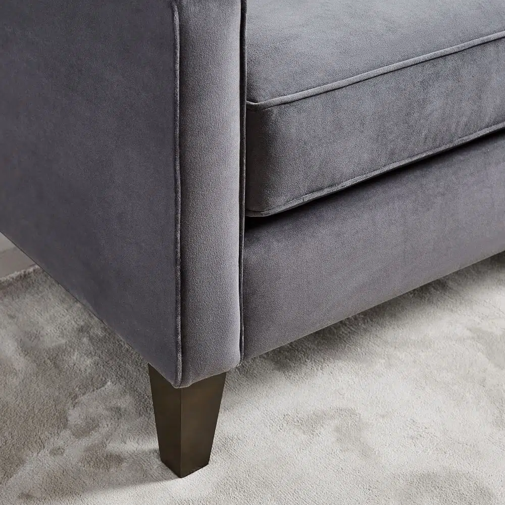Elisa 3 Seater L-Shape Velvet Sofa
