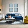Elisa 3 Seater L-Shape Velvet Sofa