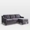 Elisa 3 Seater L-Shape Velvet Sofa