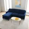 Elisa 3 Seater L-Shape Velvet Sofa