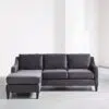 Elisa 3 Seater L-Shape Velvet Sofa