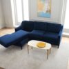 Elisa 3 Seater L-Shape Velvet Sofa